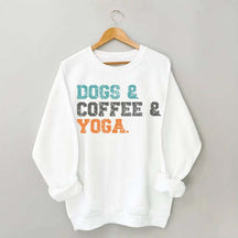 Dog Coffee Yoga Sweatshirt