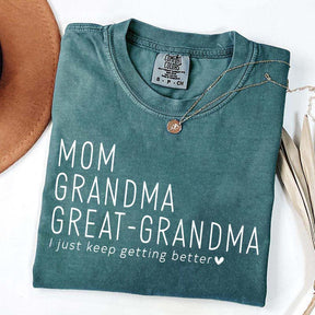 Mom Grandma Great-Grandma Pregnancy Announcement T-Shirt