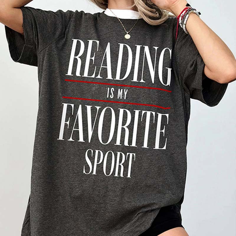 Reading Is My Favorite Sport Book T-Shirt
