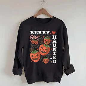 Strawberry Coquette Summerween Scary Fruit Sweatshirt