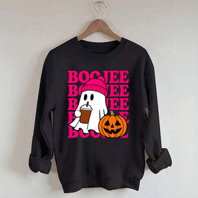 Boojee Ghost Halloween Pumpkin Sweatshirt