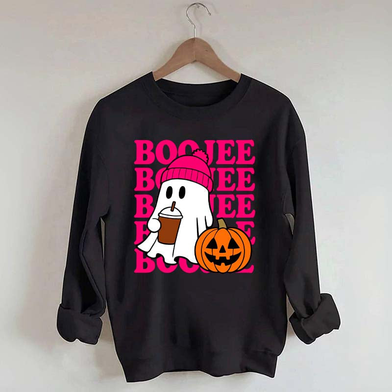 Boojee Ghost Halloween Pumpkin Sweatshirt