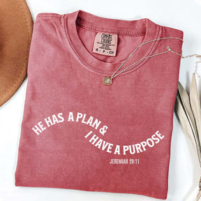 He Has a Plan I Have A Purpose T-Shirt