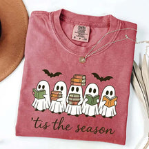 §³ute Ghosts Reading Books T-Shirt