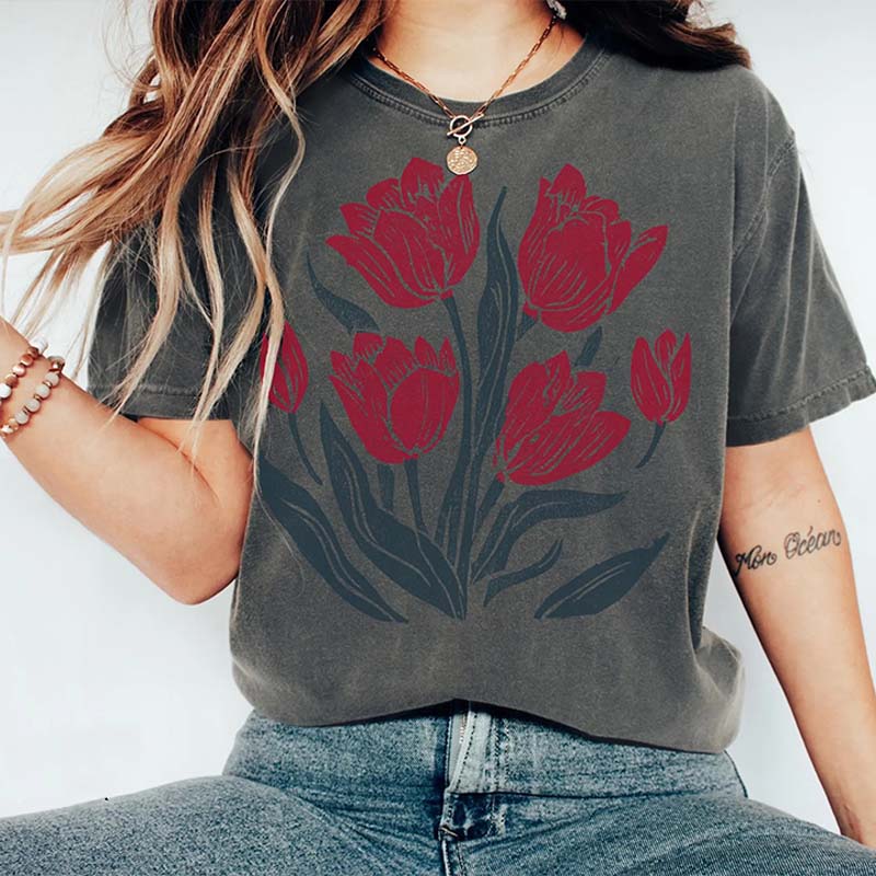 Retro Linocut T-Shirt