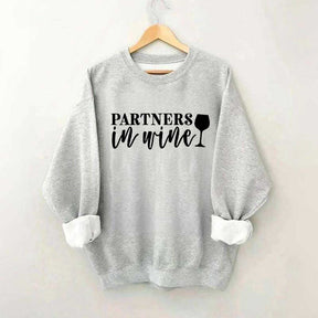 Drinking Buddies Partners In Wine Sweatshirt