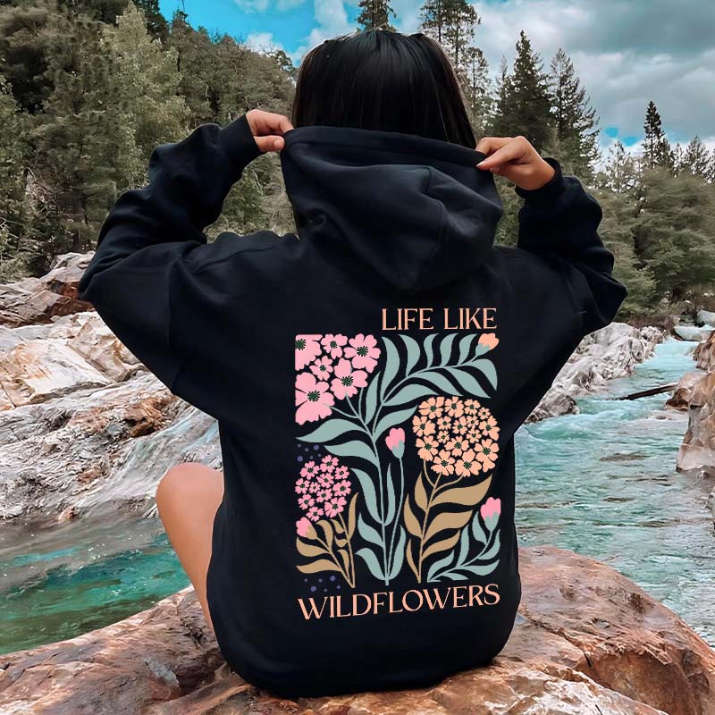 Boho Life Like Wildflowers Hoodie