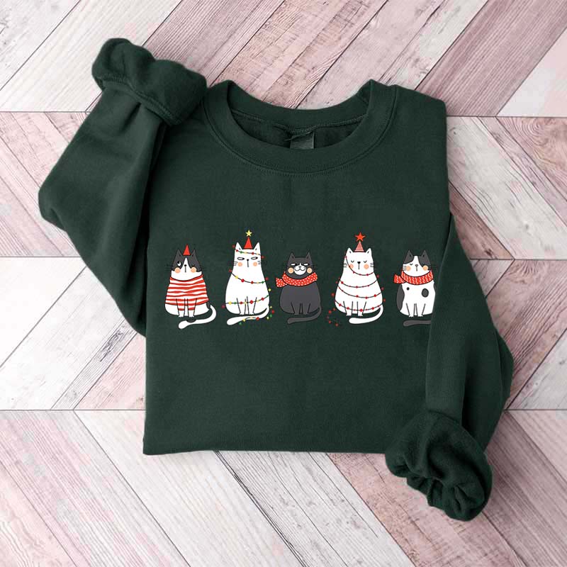 Cute Cat Christmas Lover Sweatshirt