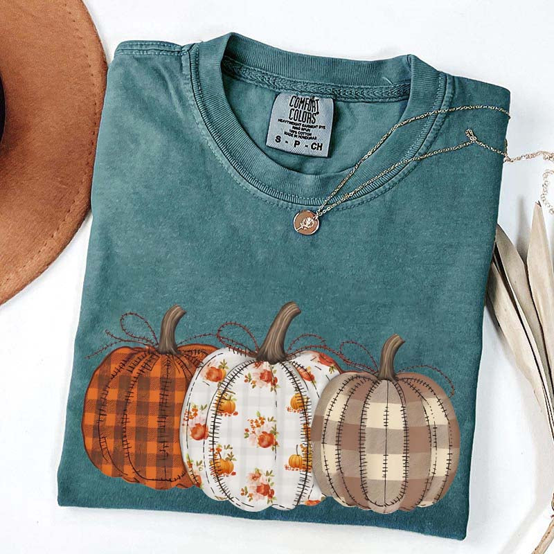Autumn Fall Pumpkins Retro T-Shirt