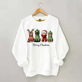Funny Meowy Christmas Sweatshirt