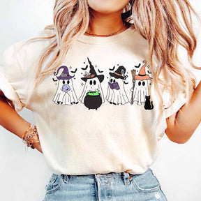 Womens Halloween Party Ghost T-Shirt