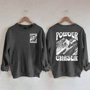 Powder Chaser Funny Skiing Sweatshirt