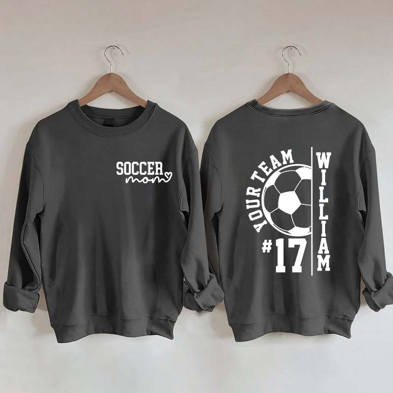 Personalized Soccer Mom Season Sweatshirt