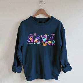 Halloween Ghost Neon Sweatshirt