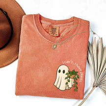 Plant Ghost Crazy Plant Lady T-Shirt