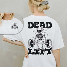 Dead Lift Skeleton Gym Pump Cover T-Shirt