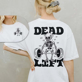 Dead Lift Skeleton Gym Pump Cover T-Shirt