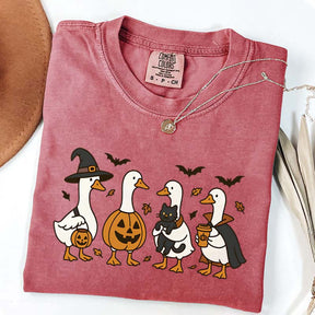 Halloween Ghost Pumpkin Bat Cat T-Shirt