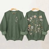 Vintage Pressed Flowers Sweatshirt