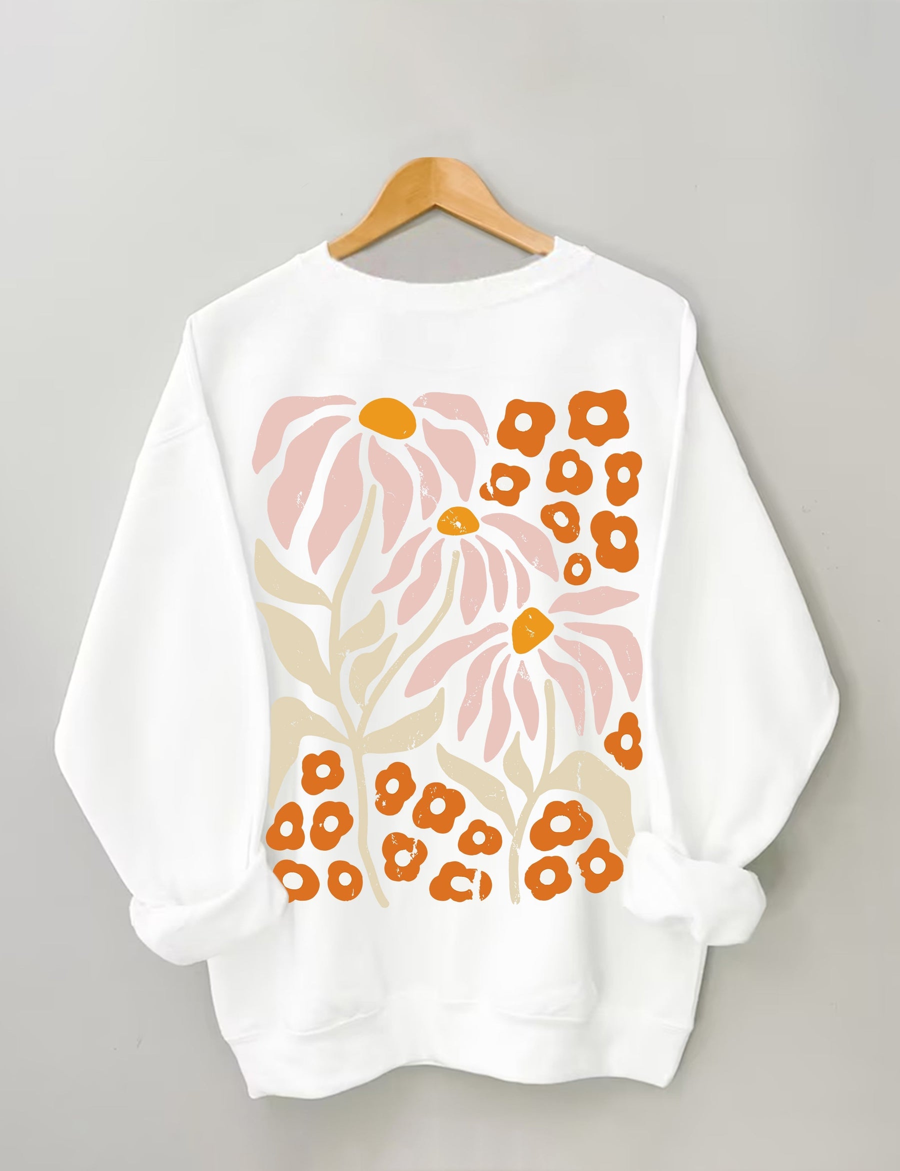 Grow Positive Thoughts Vintage Wildflowers Sweatshirt