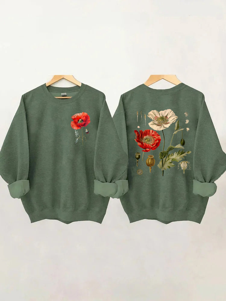 Vintage Poppy Sweatshirt