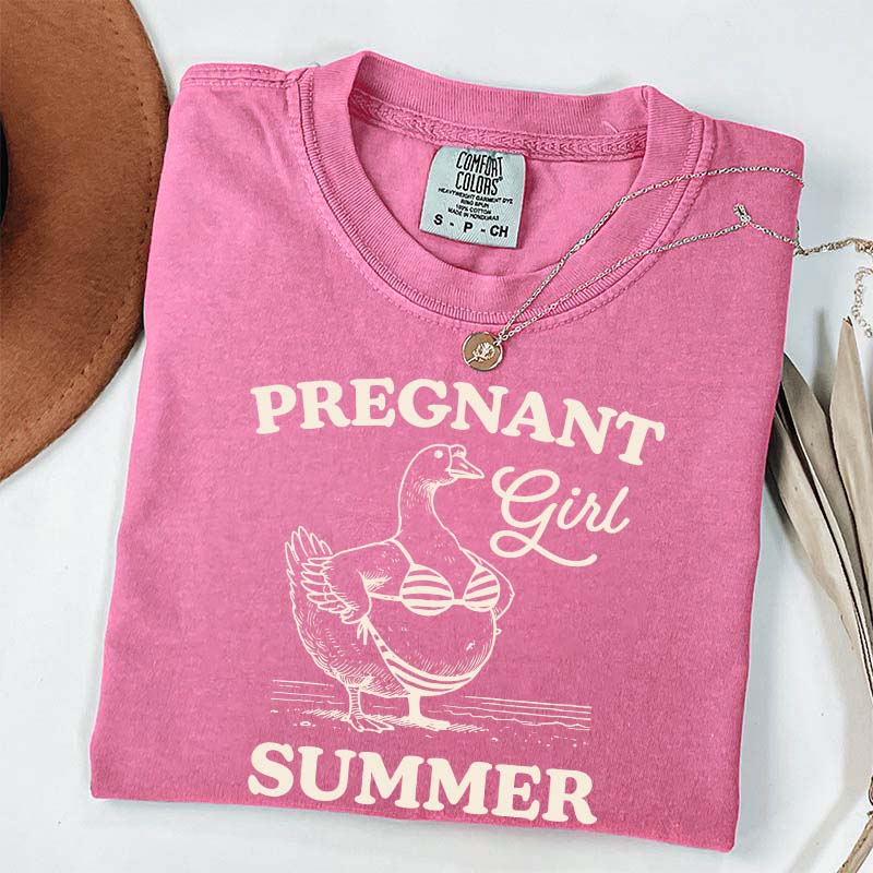 Pregnant Girl Summer T-Shirt