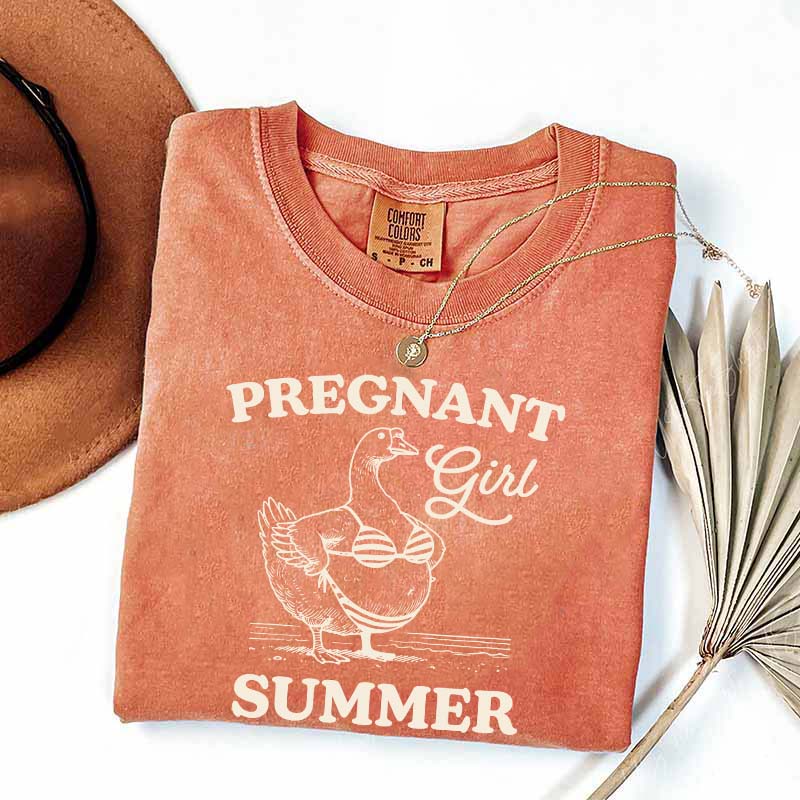 Pregnant Girl Summer T-Shirt