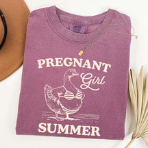 Pregnant Girl Summer T-Shirt