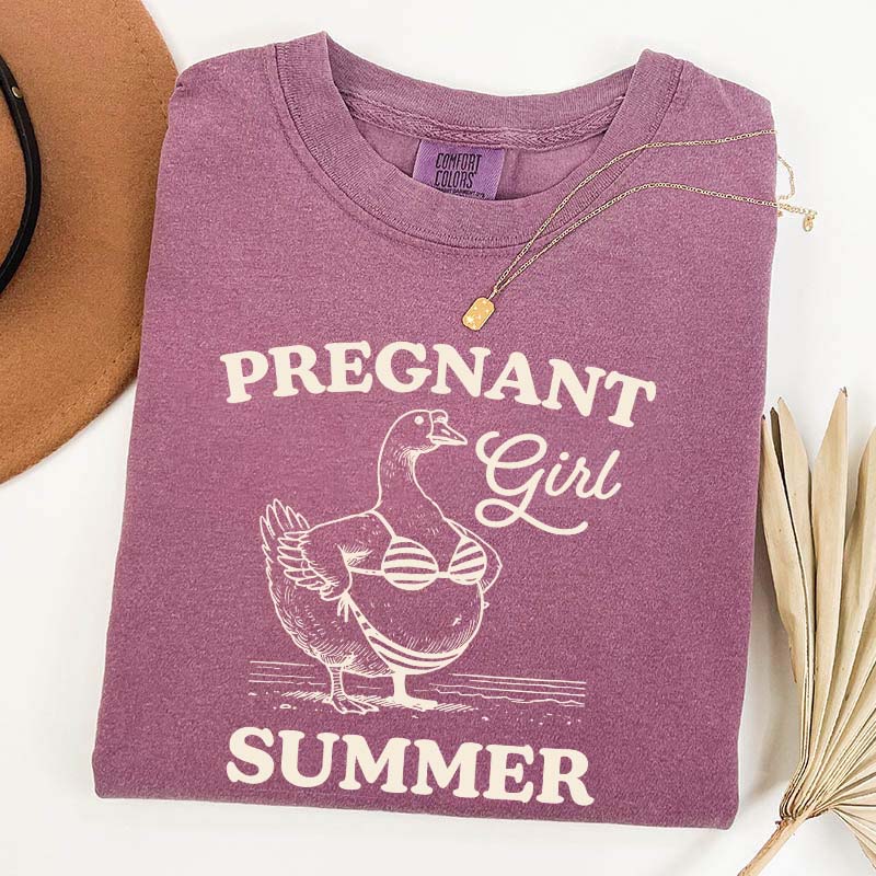 Pregnant Girl Summer T-Shirt