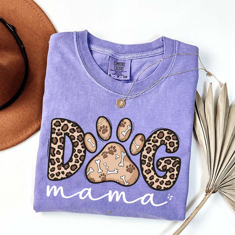 Leopard Dog Mama T-Shirt