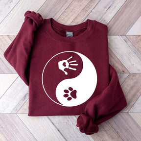 Yin and Yang Dog Paw Sweatshirt