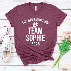 Custom Family Matching Runner's Race Team T-Shirt