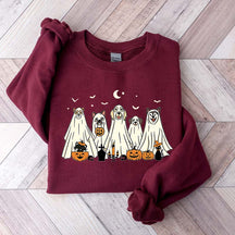 Spooky Season Moon Ghost Dogs Sweatshirt