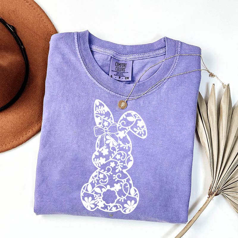 Lace Bunny Coquette Bow T-Shirt
