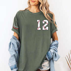 Custom Cute Baseball Number and Name T-Shirt