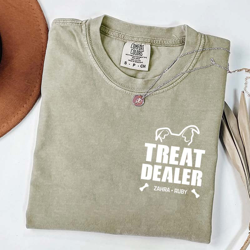 Custom Dog Dad Pet Name T-Shirt
