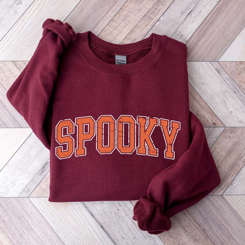 Retro Orange Stay Spooky Sweatshirt