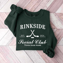 Personalized Hockey Mom Rinkside Social Club Sweatshirt