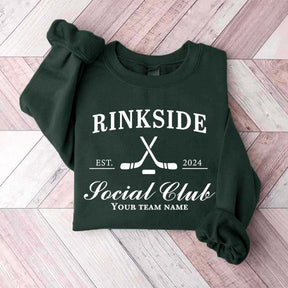 Personalized Hockey Mom Rinkside Social Club Sweatshirt