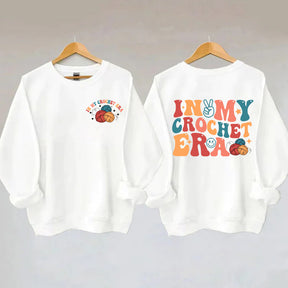 In My Crochet Era Knitting Lover Sweatshirt