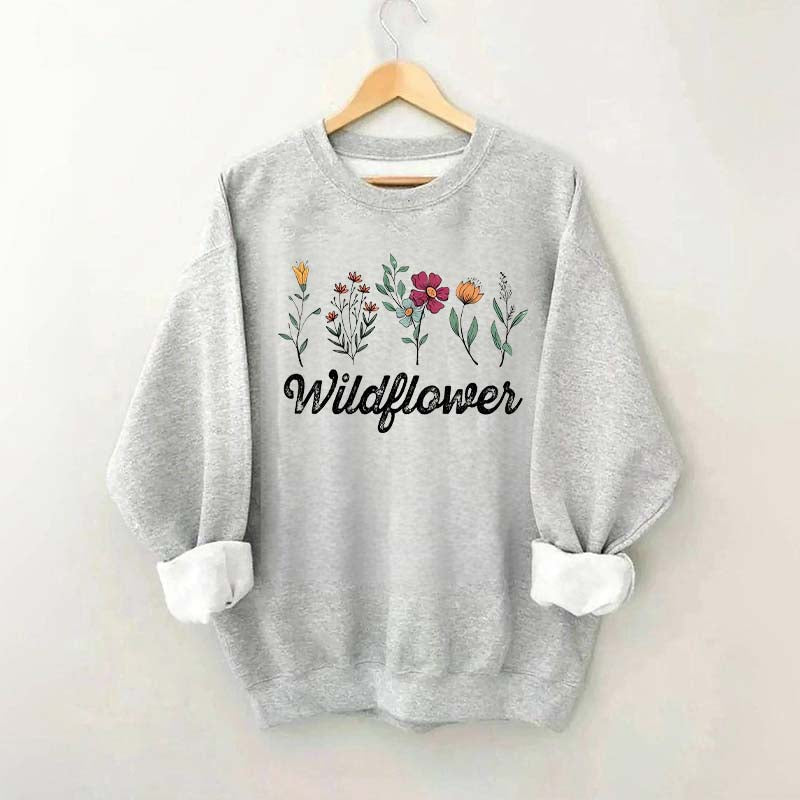 Minimalist Wildflower Sweatshirt
