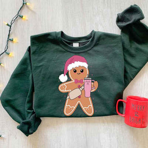 Cute Gingerbread Cookie Drink Sweatshirt