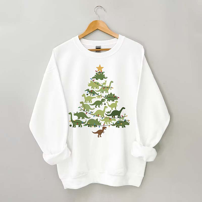 Dinosaurs Christmas Tree Sweatshirt