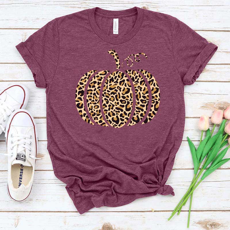 Leopard Pumpkin Thankful T-Shirt