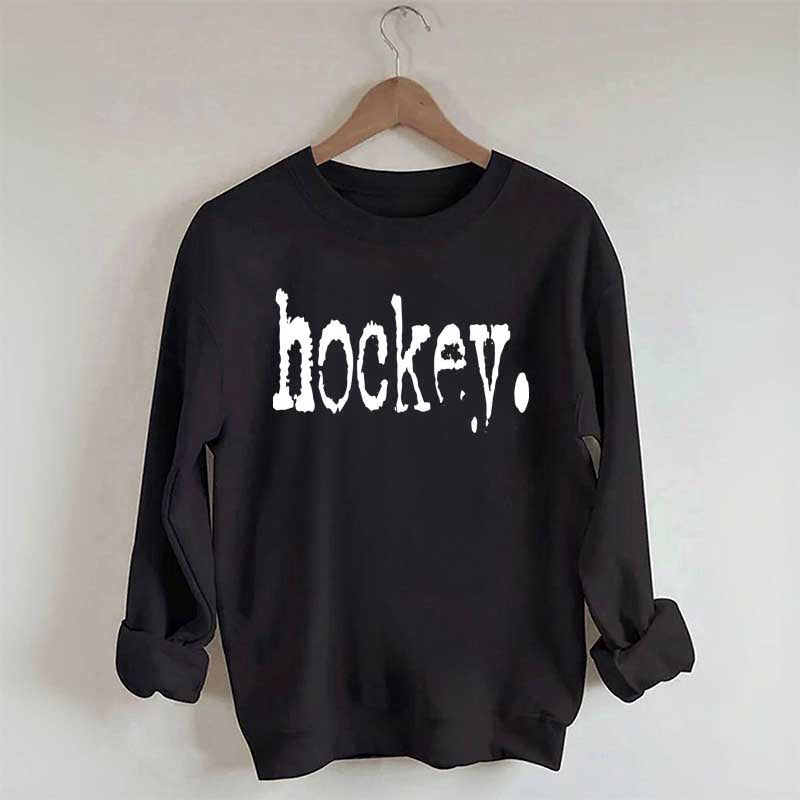 Hockey Typography Sweatshirt