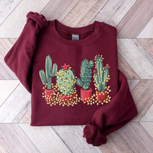 Christmas Cactus Cute Sweatshirt