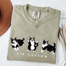 Custom Tuxedo Cat T-Shirt