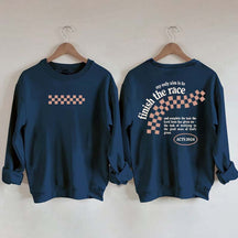 Finish the Race Acts 20:24 Bible Verse Sweatshirt