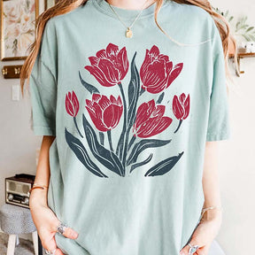 Retro Linocut T-Shirt