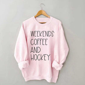 Weekends Coffee And Hockey Sweatshirt
